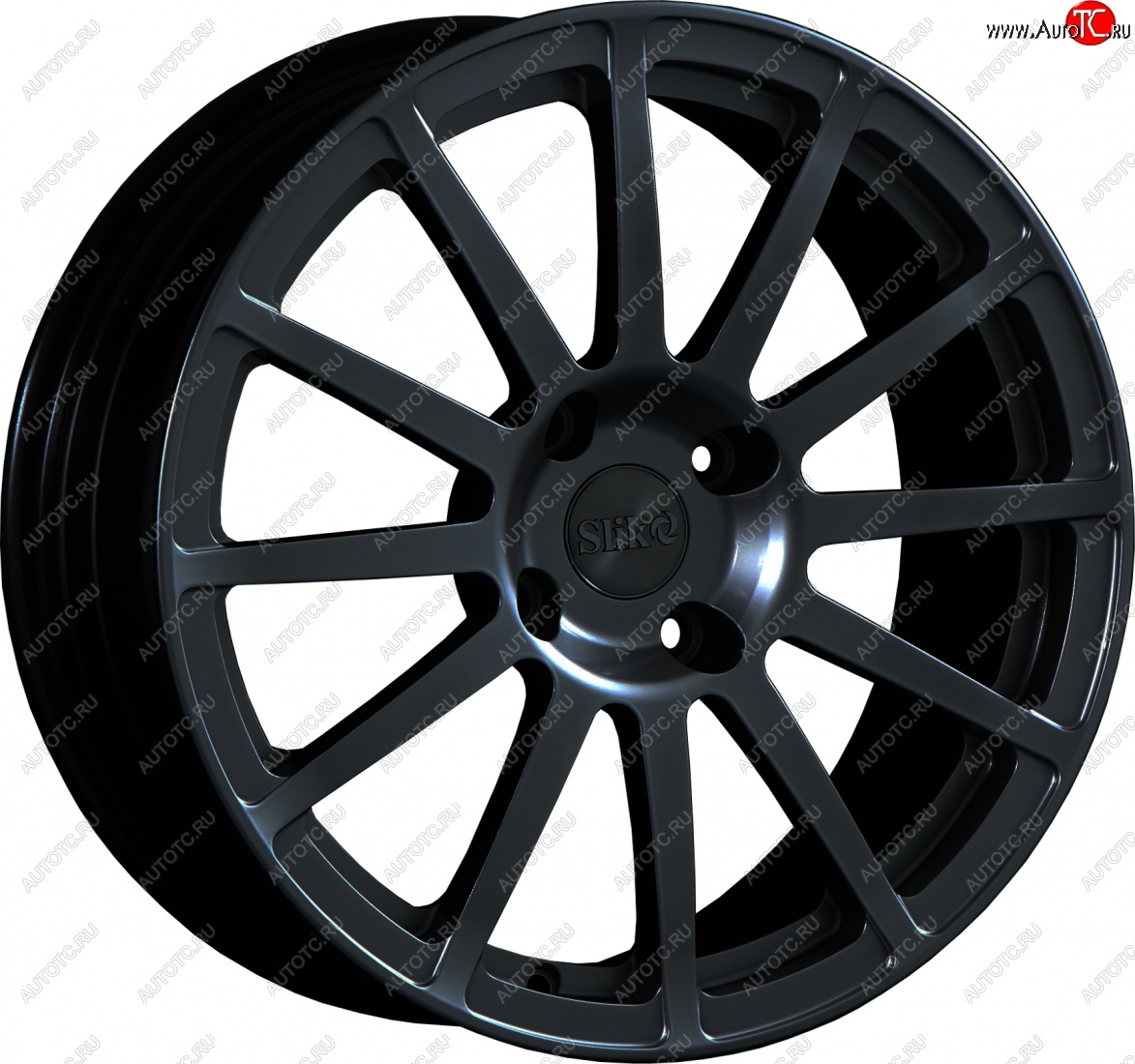 25 599 р. Кованый диск Slik classik R17x7.5 Черный глянцевый (BK) 7.5x17   (Цвет: BK)  с доставкой в г. Пермь
