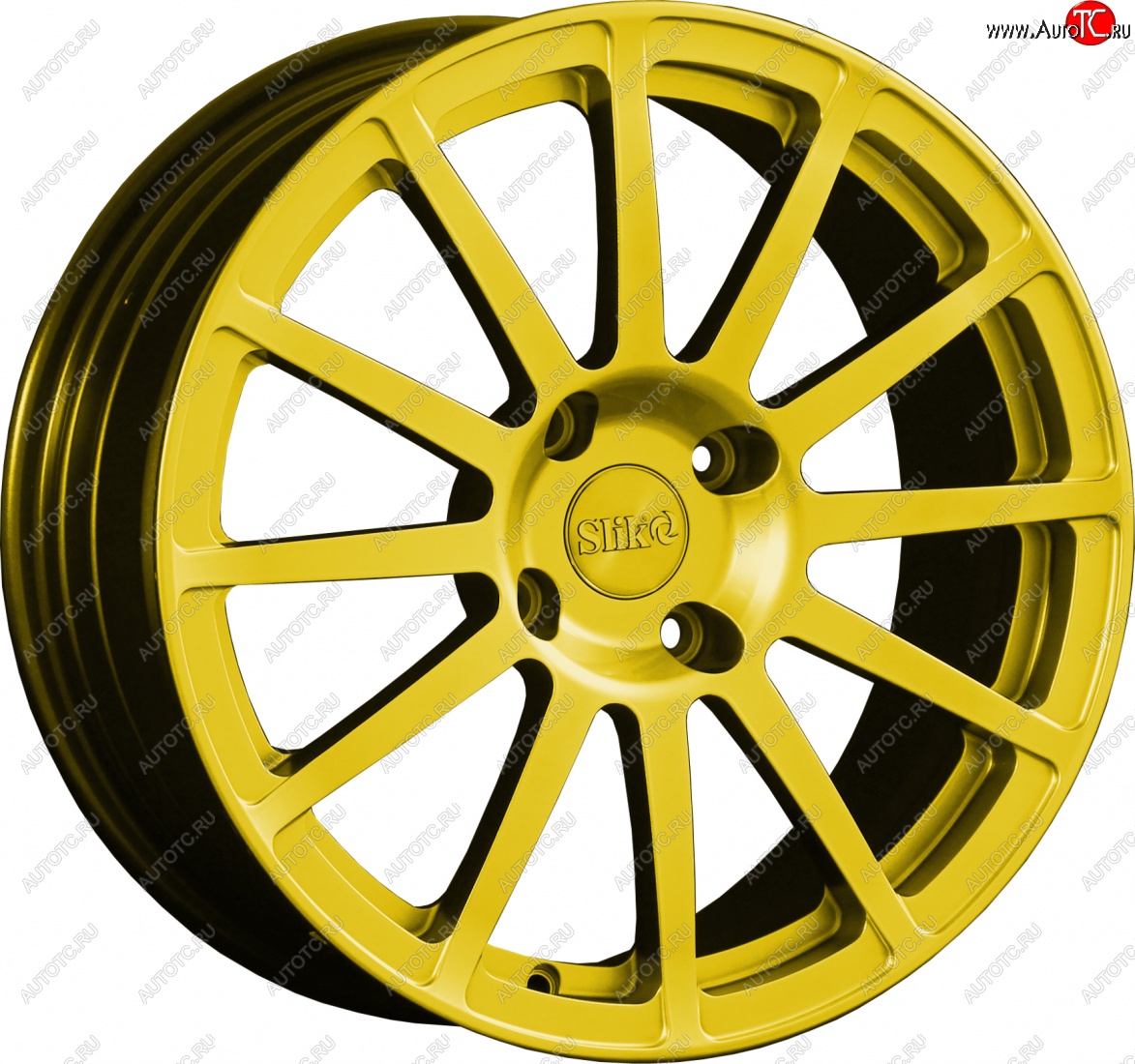 25 599 р. Кованый диск Slik classik R17x7.5 Ярко желтый RAL 1021 (YELLOW) 7.5x17   (Цвет: YELLOW)  с доставкой в г. Пермь