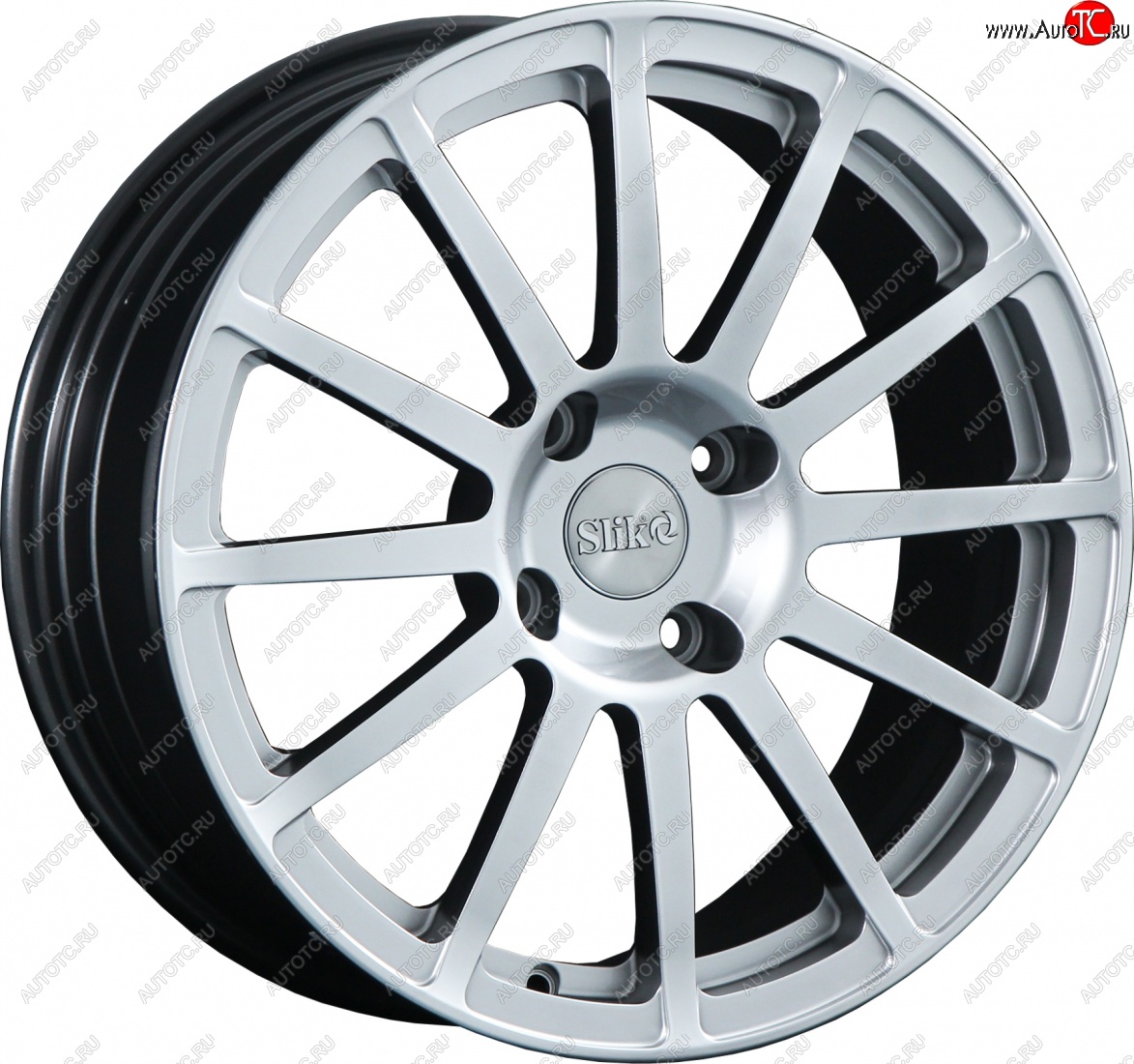 25 599 р. Кованый диск Slik classik R17x7.5 Яркое-блестящее серебро (HPB) 7.5x17   (Цвет: HPB)  с доставкой в г. Пермь