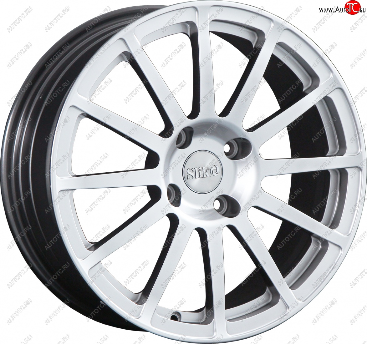 25 599 р. Кованый диск Slik classik R17x7.5 Белый (W) 7.5x17   (Цвет: W)  с доставкой в г. Пермь