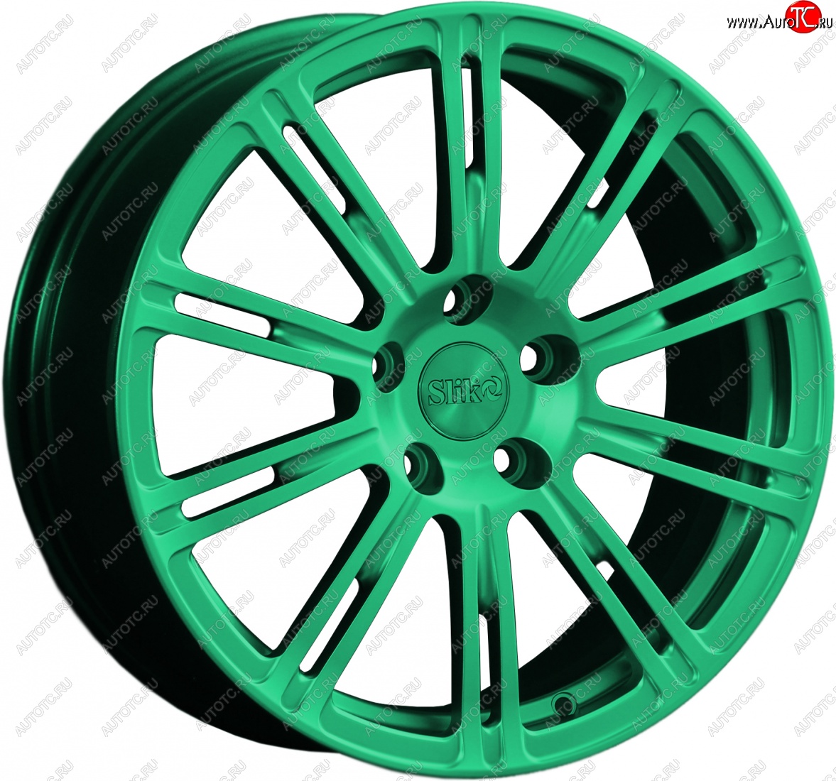 20 399 р. Кованый диск Slik classik R17x7.5 Candy Green изумрудно-зеленый 7.5x17   (Цвет: Candy Green изумрудно-зеленый 7.5x17)  с доставкой в г. Пермь