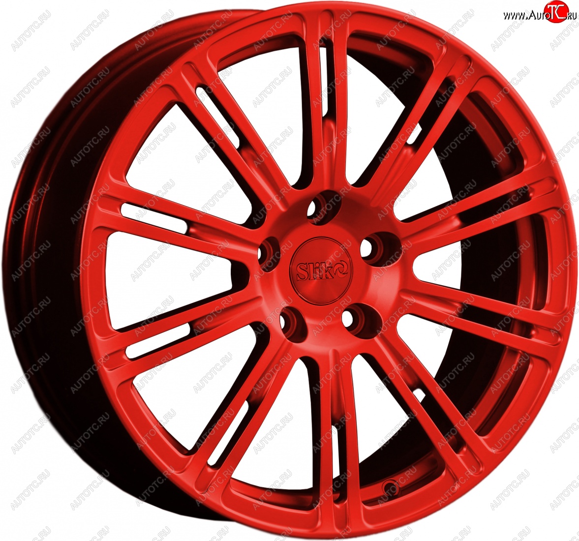 20 399 р. Кованый диск Slik classik R17x7.5 Candy RED красный 7.5x17   (Цвет: Candy RED красный 7.5x17)  с доставкой в г. Пермь