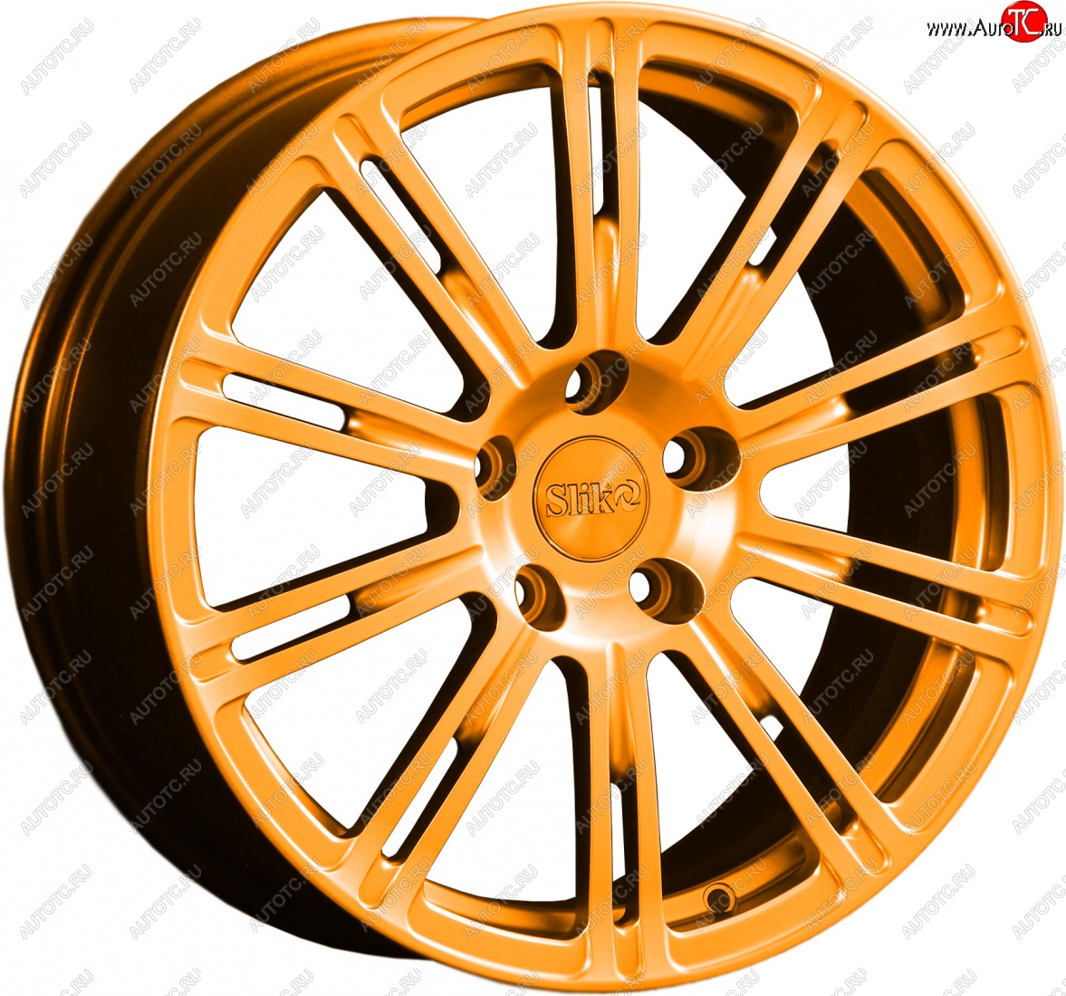 20 399 р. Кованый диск Slik classik R17x7.5 Ярко-оранжевый (ORANGE) 7.5x17   (Цвет: ORANGE)  с доставкой в г. Пермь
