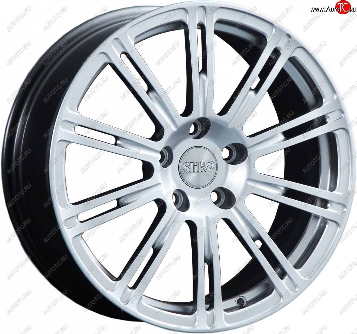 20 399 р. Кованый диск Slik classik R17x7.5 Яркое-блестящее серебро (HPB) 7.5x17   (Цвет: HPB)  с доставкой в г. Пермь