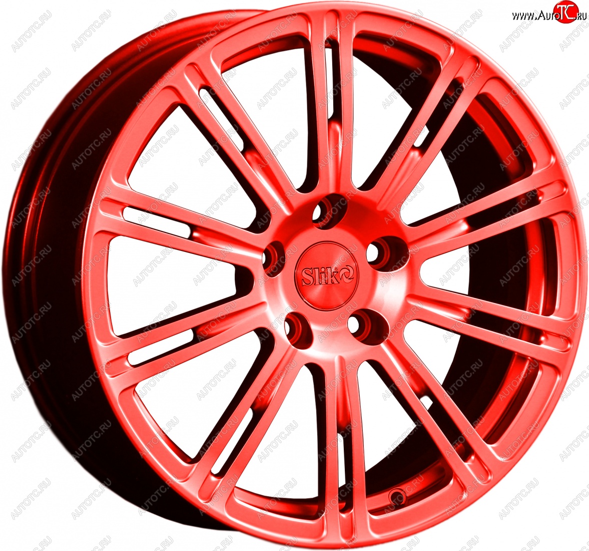 20 399 р. Кованый диск Slik classik R17x7.5 RAL 3026 ярко алый (3026) 7.5x17   (Цвет: 3026)  с доставкой в г. Пермь