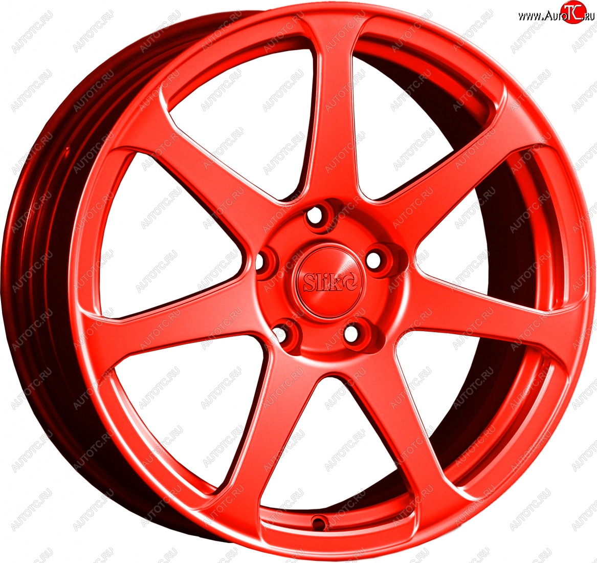 14 499 р. Кованый диск Slik classik R17x7.5 Candy алый 7.5x17   (Цвет: Candy алый 7.5x17)  с доставкой в г. Пермь
