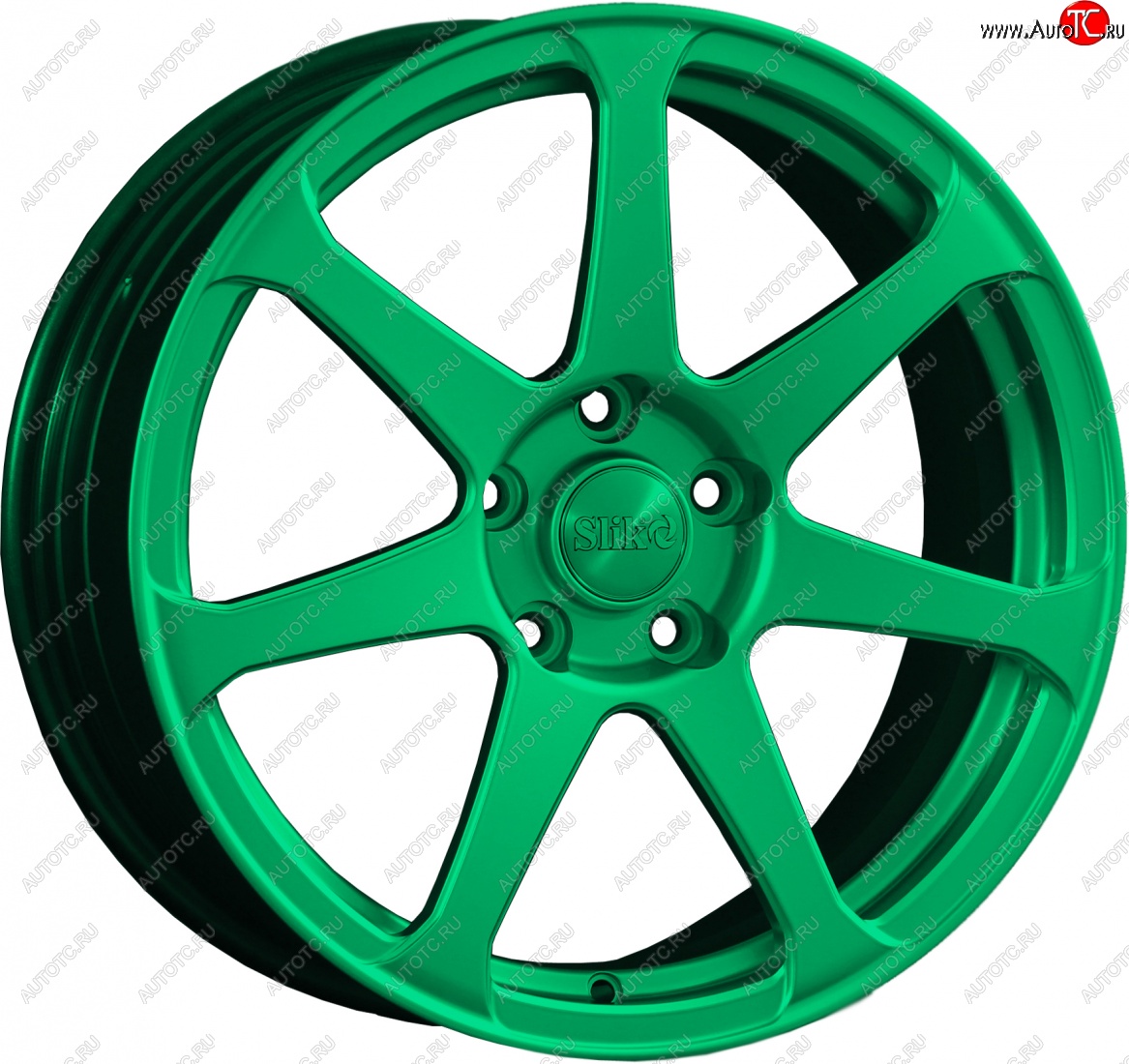 14 499 р. Кованый диск Slik classik R17x7.5 Candy Green изумрудно-зеленый 7.5x17   (Цвет: Candy Green изумрудно-зеленый 7.5x17)  с доставкой в г. Пермь