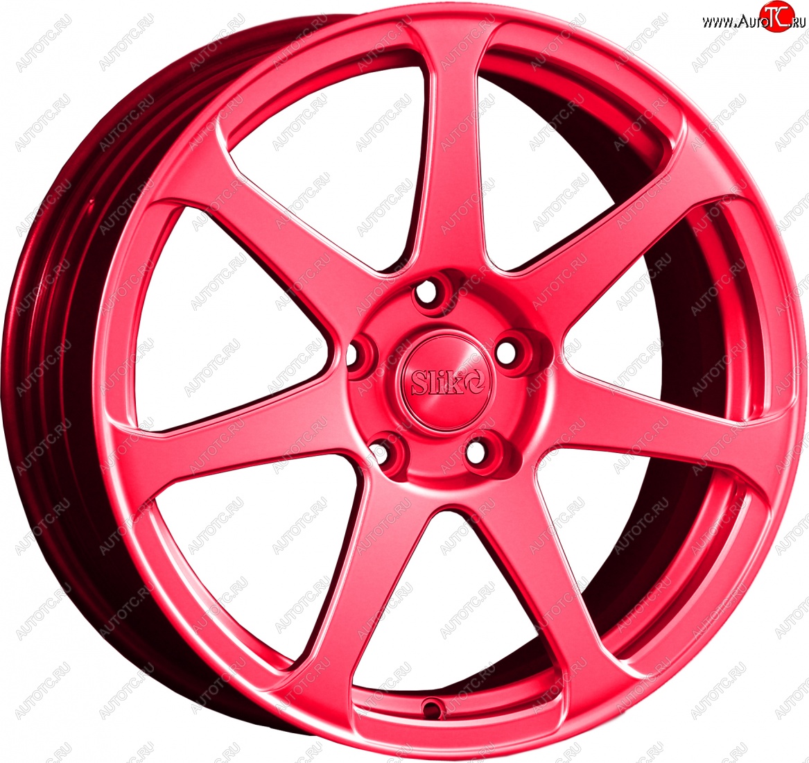 14 499 р. Кованый диск Slik classik R17x7.5 Candy RUBIN рубиновый 7.5x17   (Цвет: Candy RUBIN рубиновый 7.5x17)  с доставкой в г. Пермь