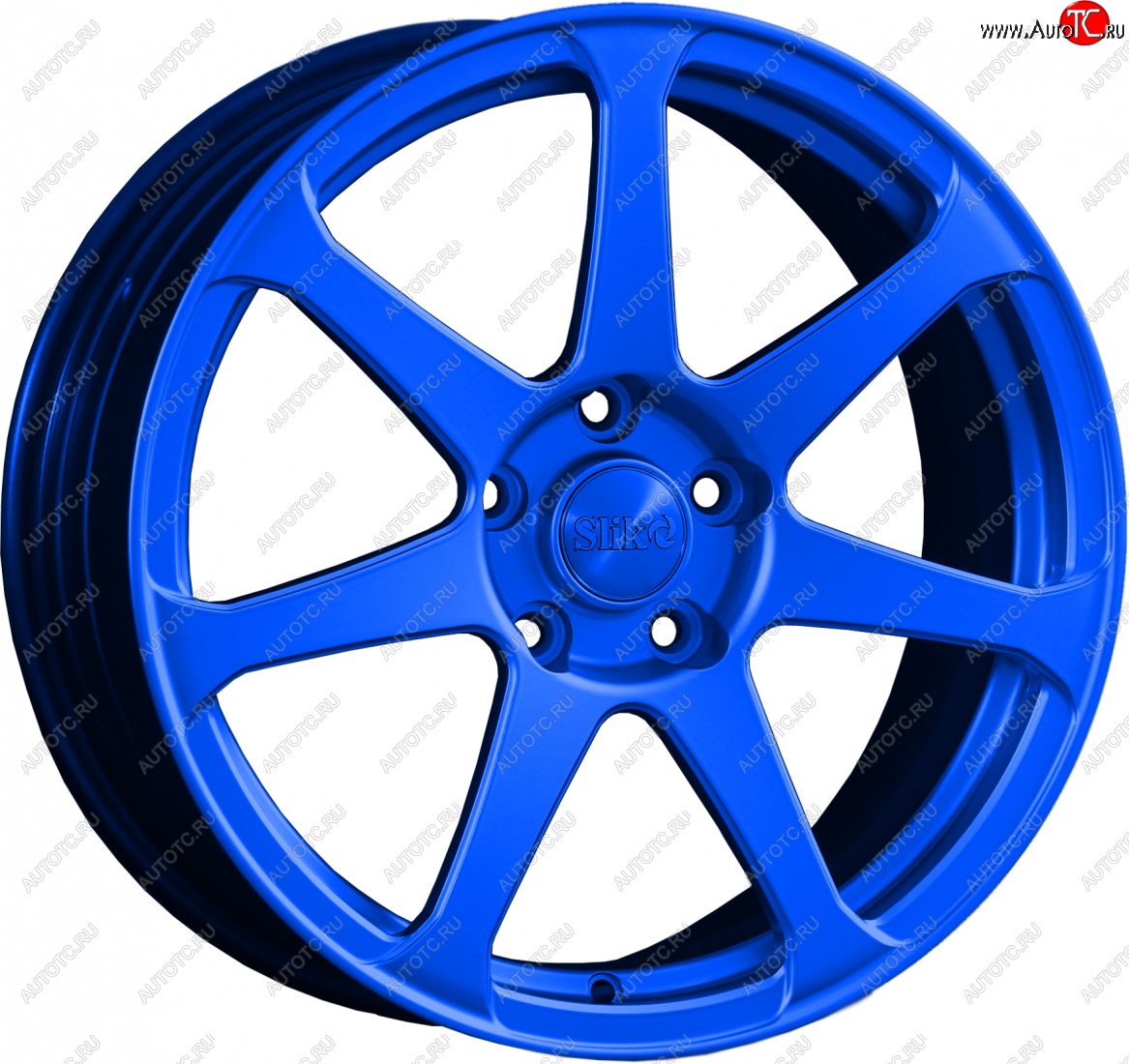 14 499 р. Кованый диск Slik classik R17x7.5 Candy BLUE синий 7.5x17   (Цвет: Candy BLUE синий 7.5x17)  с доставкой в г. Пермь