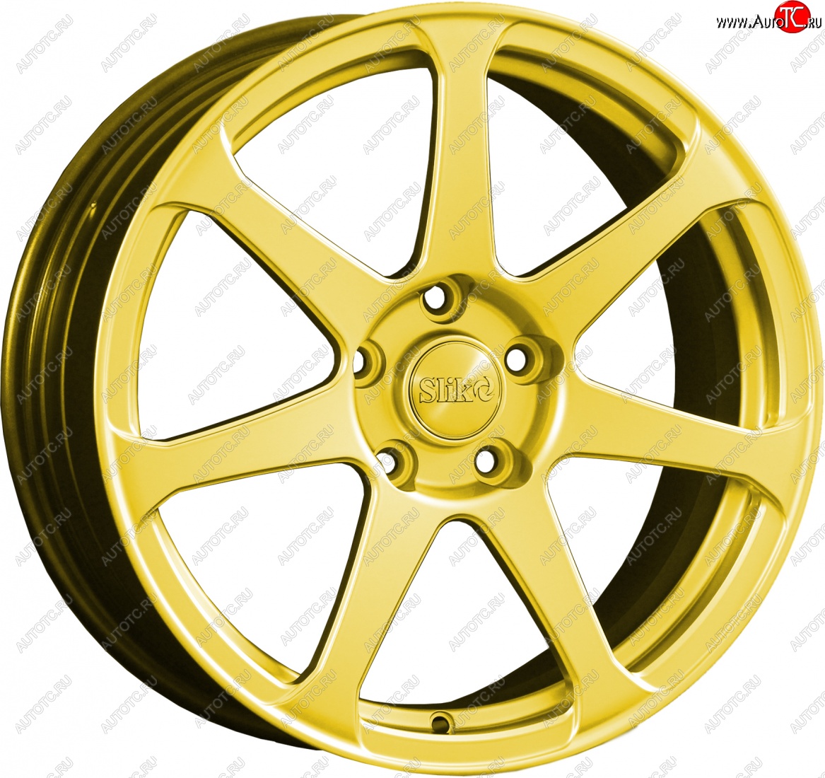 14 599 р. Кованый диск Slik classik R17x7.5 Ярко желтый RAL 1021 (YELLOW) 7.5x17   (Цвет: YELLOW)  с доставкой в г. Пермь