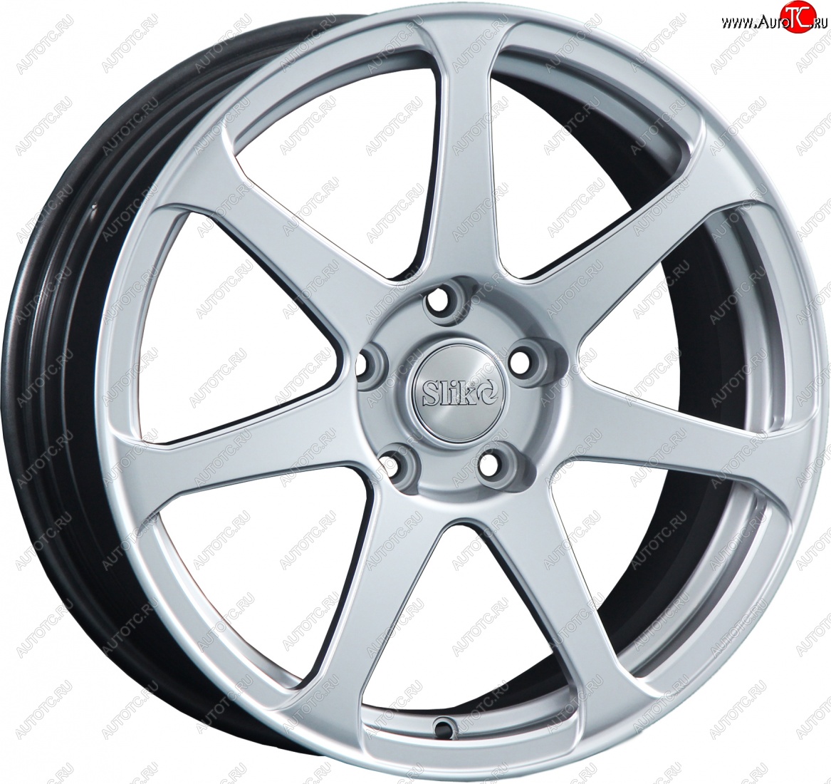 14 099 р. Кованый диск Slik classik R17x7.5 Яркое-блестящее серебро (HPB) 7.5x17   (Цвет: HPB)  с доставкой в г. Пермь