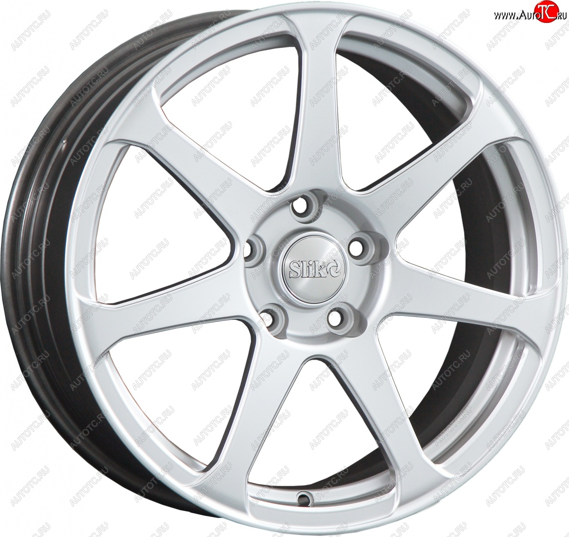 14 599 р. Кованый диск Slik classik R17x7.5 Белый (W) 7.5x17   (Цвет: W)  с доставкой в г. Пермь
