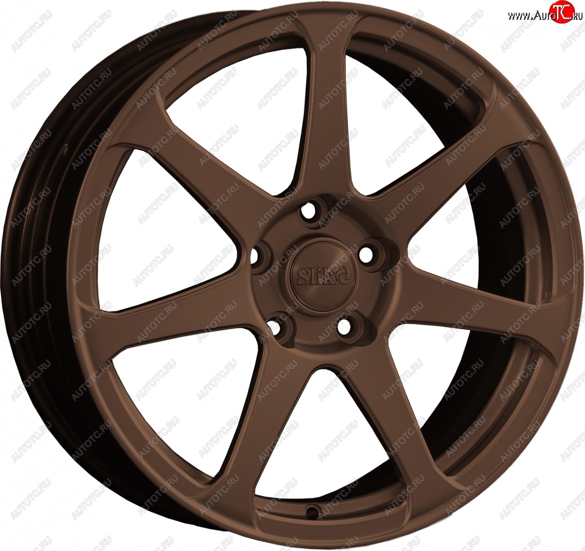 14 499 р. Кованый диск Slik classik R17x7.5 Бронза (BRZ) 7.5x17   (Цвет: BRZ)  с доставкой в г. Пермь