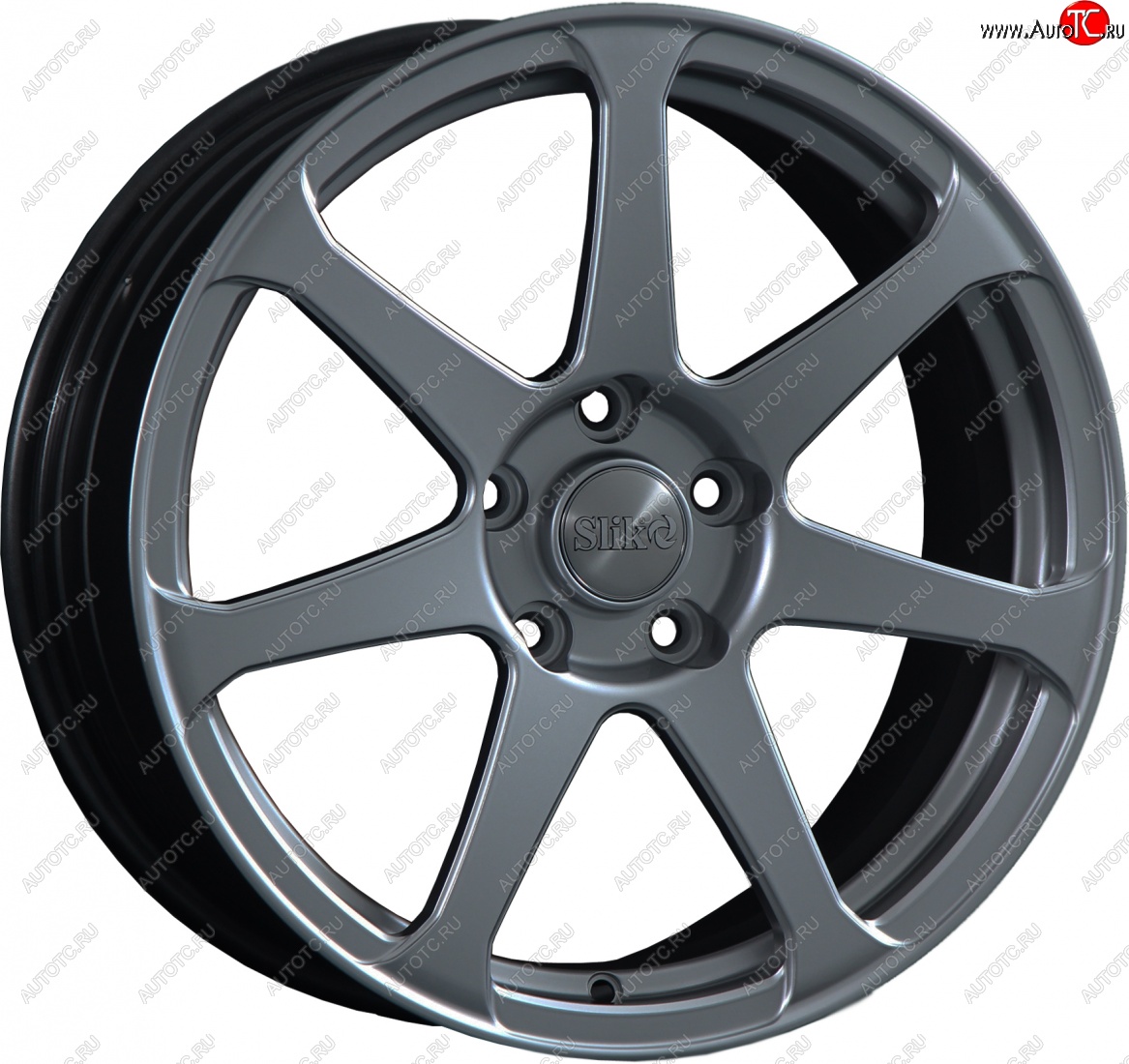 14 499 р. Кованый диск Slik classik R17x7.5 Графит глянцевый (GM) 7.5x17   (Цвет: GM)  с доставкой в г. Пермь