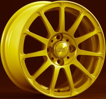 Кованый диск Slik Classik 5.5x14 (ярко-желтый) Honda Prelude 3 BA купе дорестайлинг (1987-1989) 4x100.0xDIA56.1xET45.0