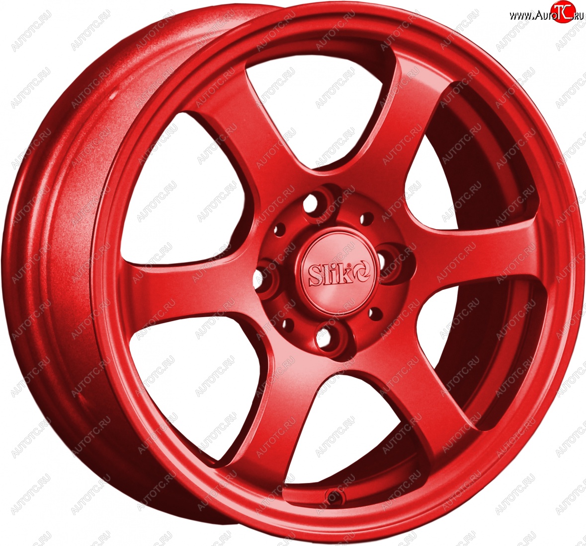 12 849 р. Кованый диск Slik Classik 5.5x14 (Candy - красный)   (Цвет: Candy - красный)  с доставкой в г. Пермь