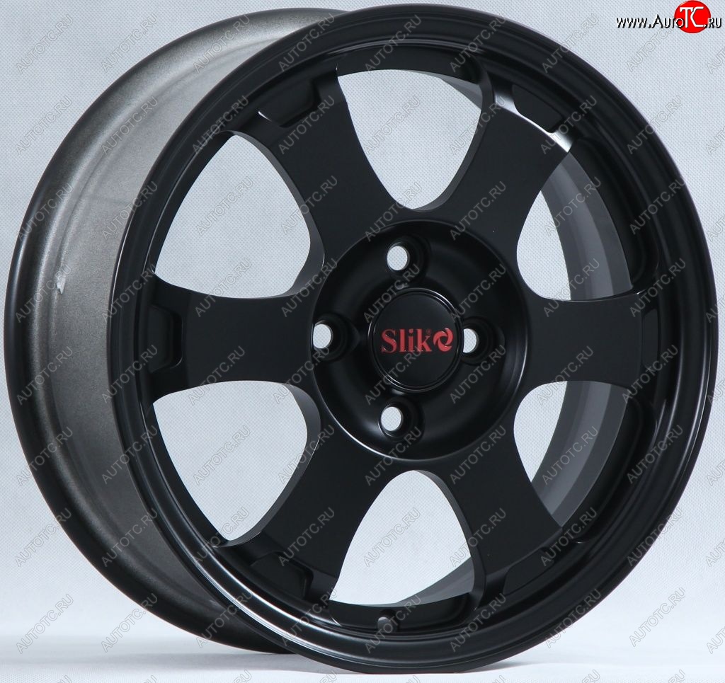 12 849 р. Кованый диск Slik Classik 5.5x14 (чёрный матовый)   (Цвет: чёрный матовый)  с доставкой в г. Пермь