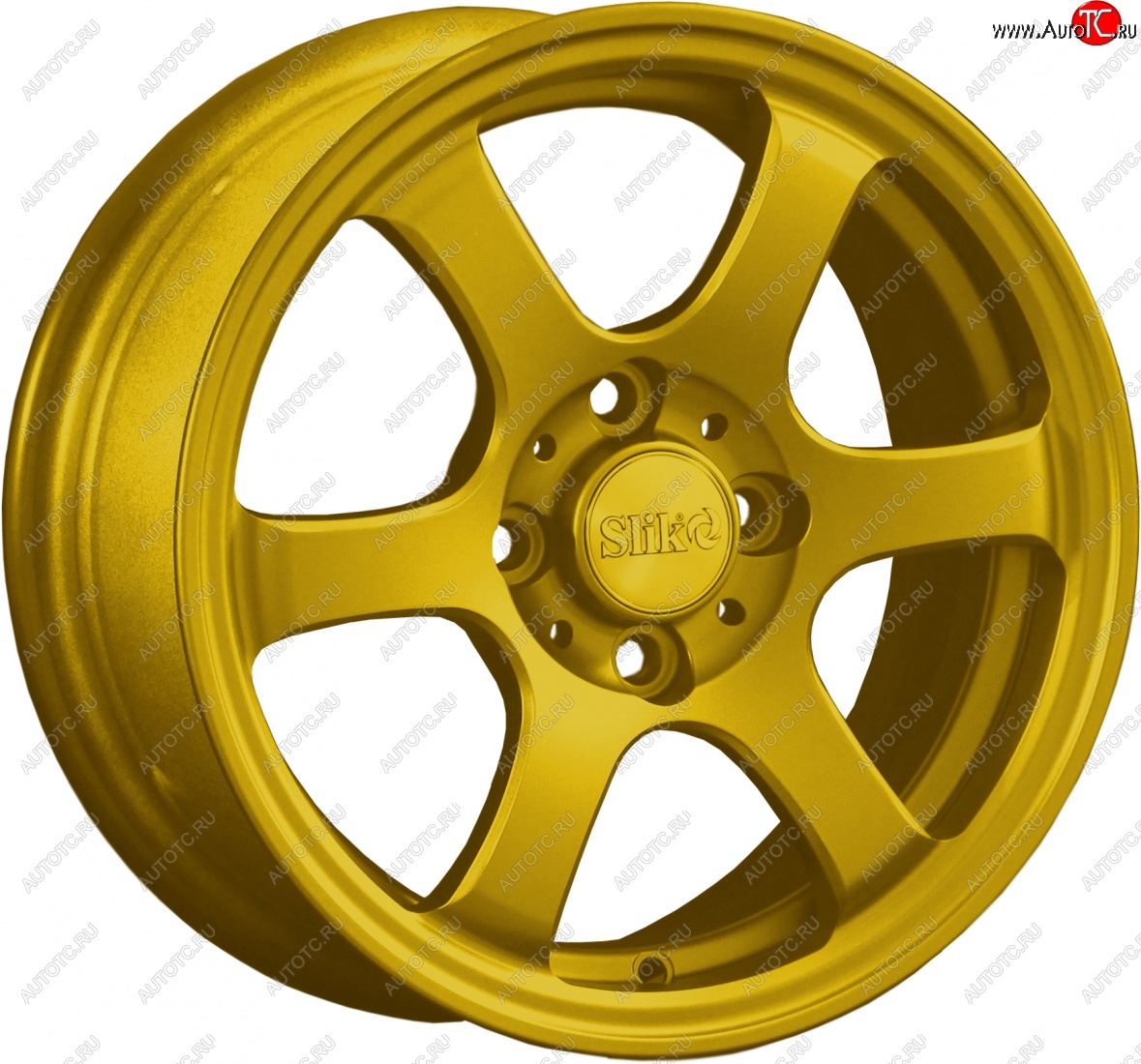 12 849 р. Кованый диск Slik Classik 5.5x14 (ярко-жёлтый)   (Цвет: ярко-жёлтый)  с доставкой в г. Пермь