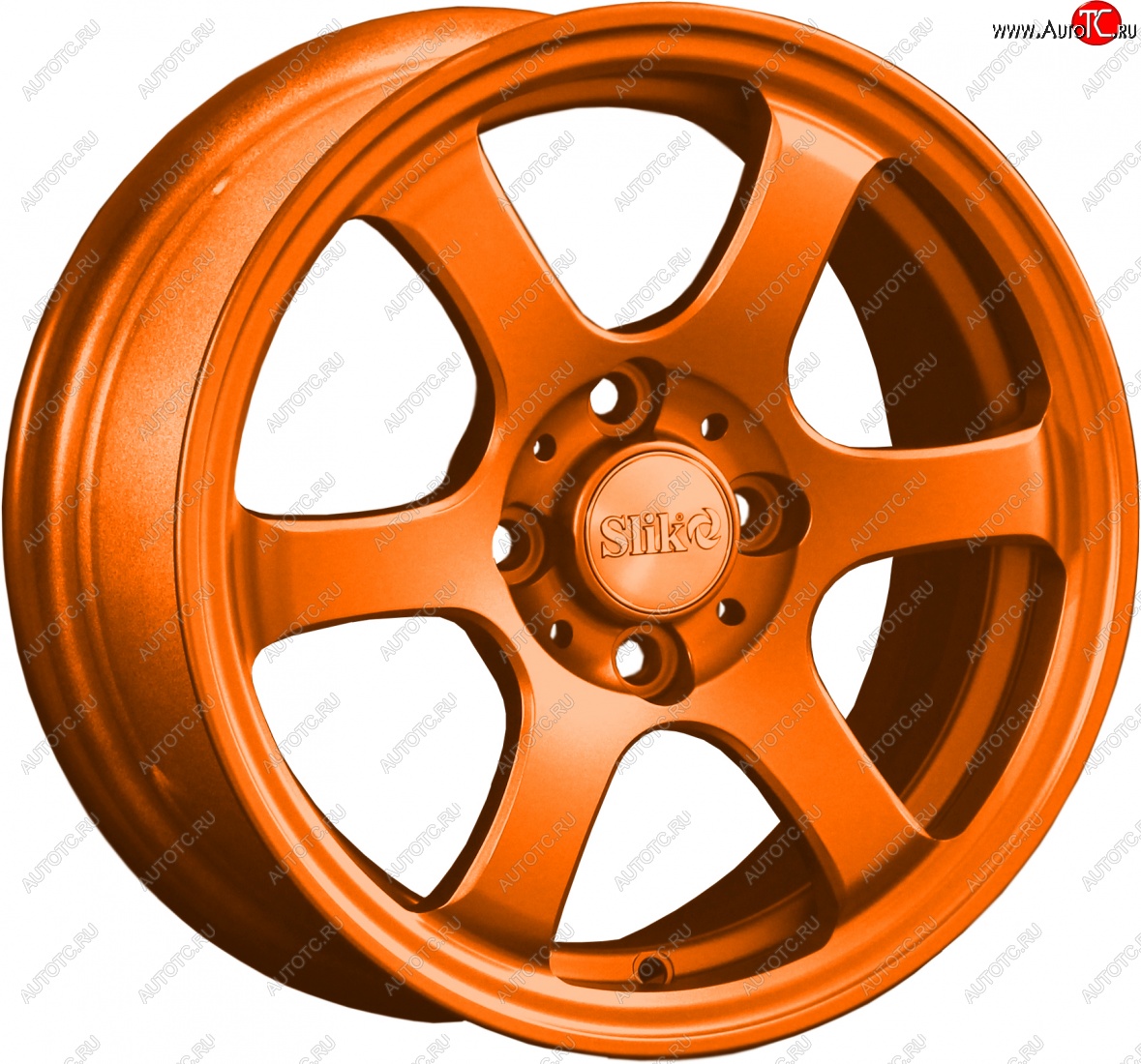 12 849 р. Кованый диск Slik Classik 5.5x14 (ярко-оранжевый)   (Цвет: ярко-оранжевый)  с доставкой в г. Пермь