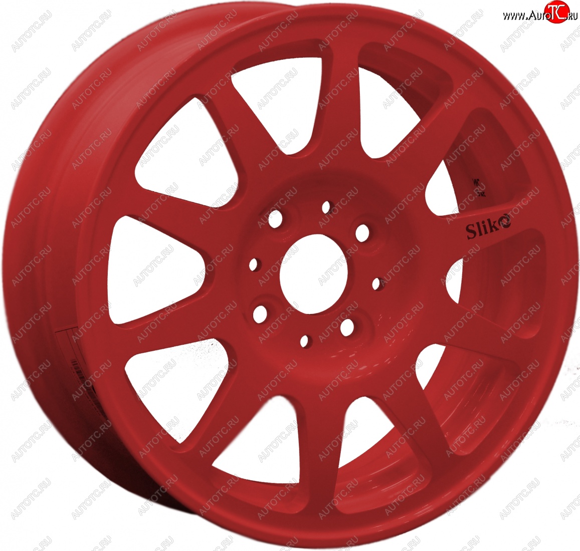 13 699 р. Кованый диск Slik Classik 5.5x14 (Candy - красный RED)   (Цвет: Candy - красный RED)  с доставкой в г. Пермь