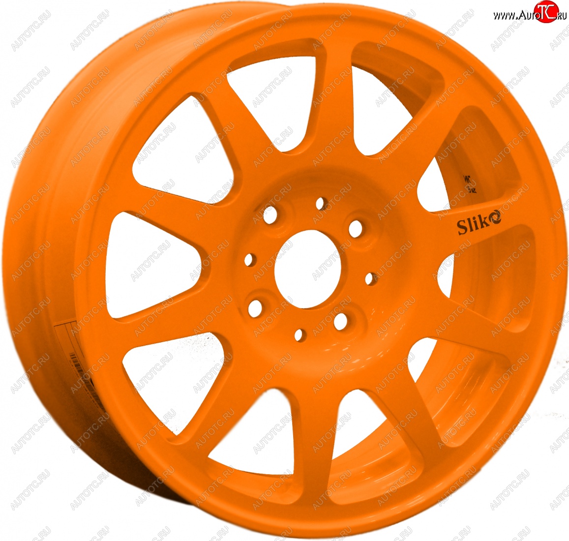 13 699 р. Кованый диск Slik Classik 5.5x14 (Ярко-оранжевый)   (Цвет: Ярко-оранжевый)  с доставкой в г. Пермь