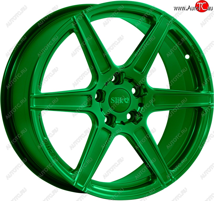 60 999 р. Кованый диск Slik PREMIUM L-604 10.0x20   (Зеленый (GREEEN))  с доставкой в г. Пермь