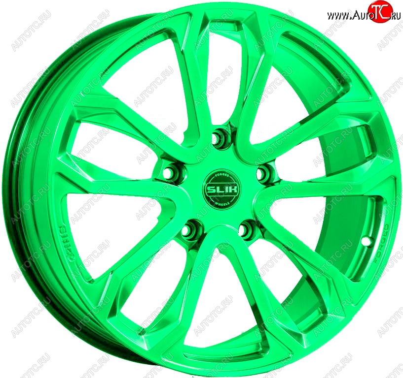 60 999 р. Кованый диск Slik PREMIUM L-608 10.0x20   (RAL 6038 ярко-зеленый (6038))  с доставкой в г. Пермь