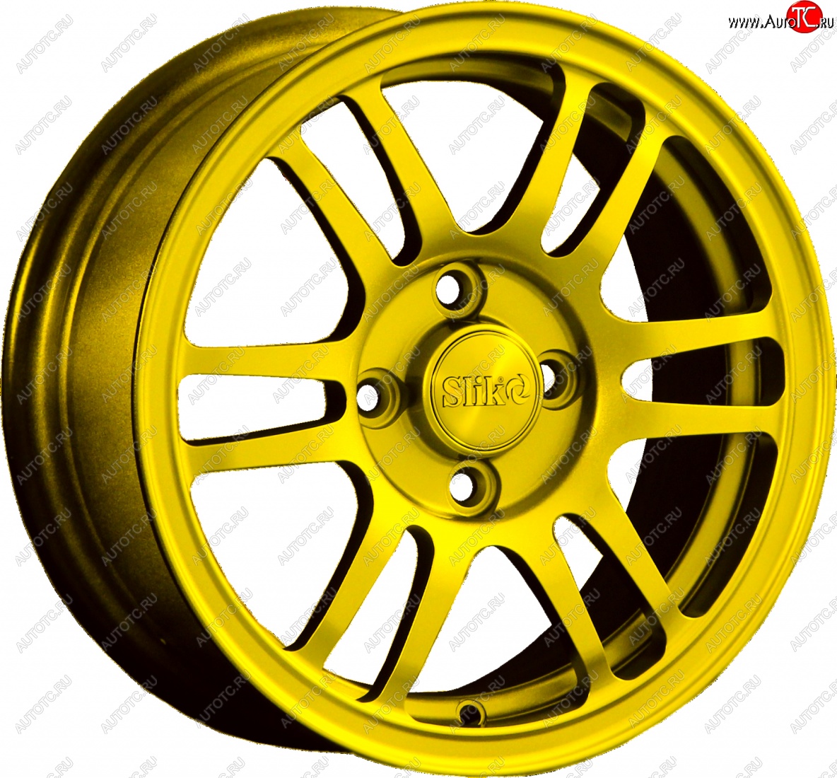 12 799 р. Кованый диск Slik Classic L1712 6.0x14   (Candy ярко-желтый (Candy YELLOW))  с доставкой в г. Пермь
