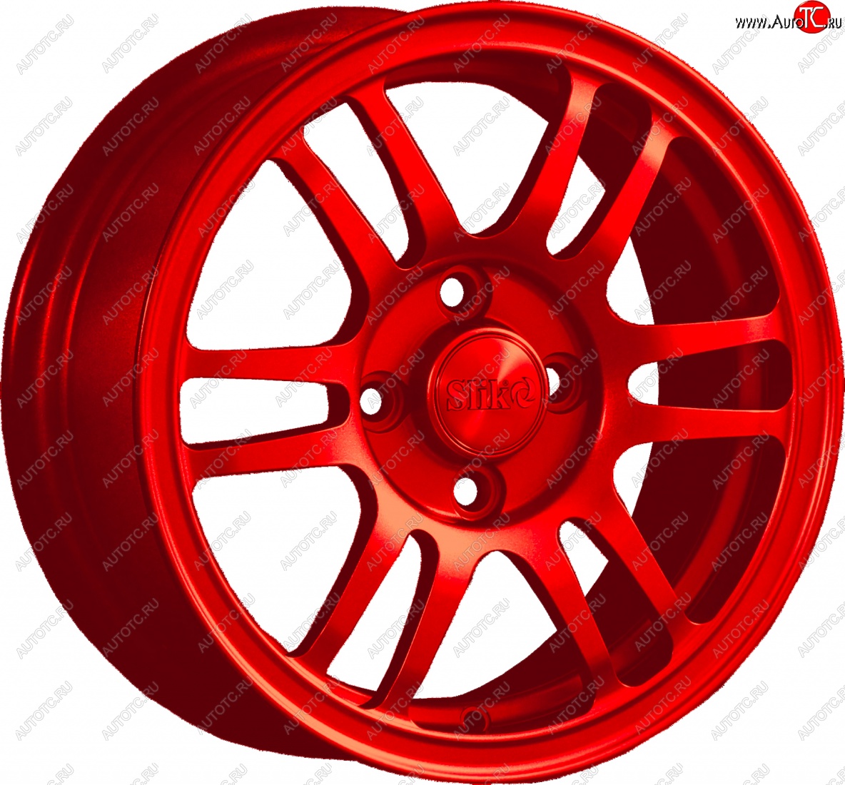 12 799 р. Кованый диск Slik Classic L1712 6.0x14   (Красный (RED))  с доставкой в г. Пермь