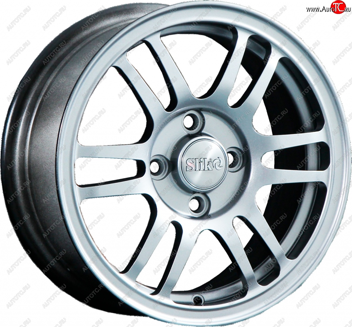12 799 р. Кованый диск Slik Classic L1712 6.0x14   (Серебристый светлый (S16))  с доставкой в г. Пермь