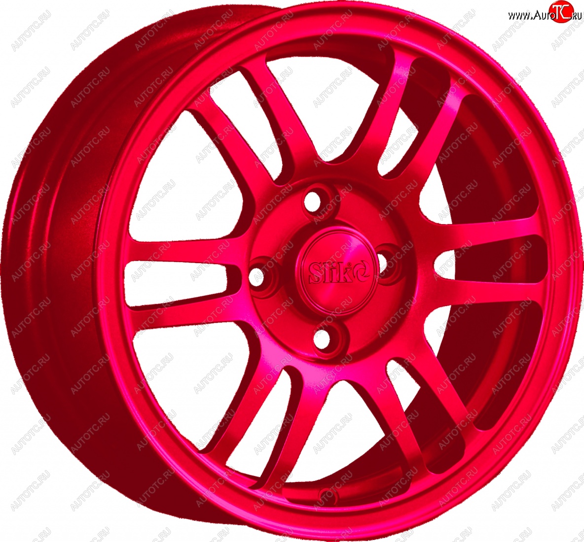 12 799 р. Кованый диск Slik Classic L1712 6.0x14   (Candy рубиновый (Candy RUBIN))  с доставкой в г. Пермь