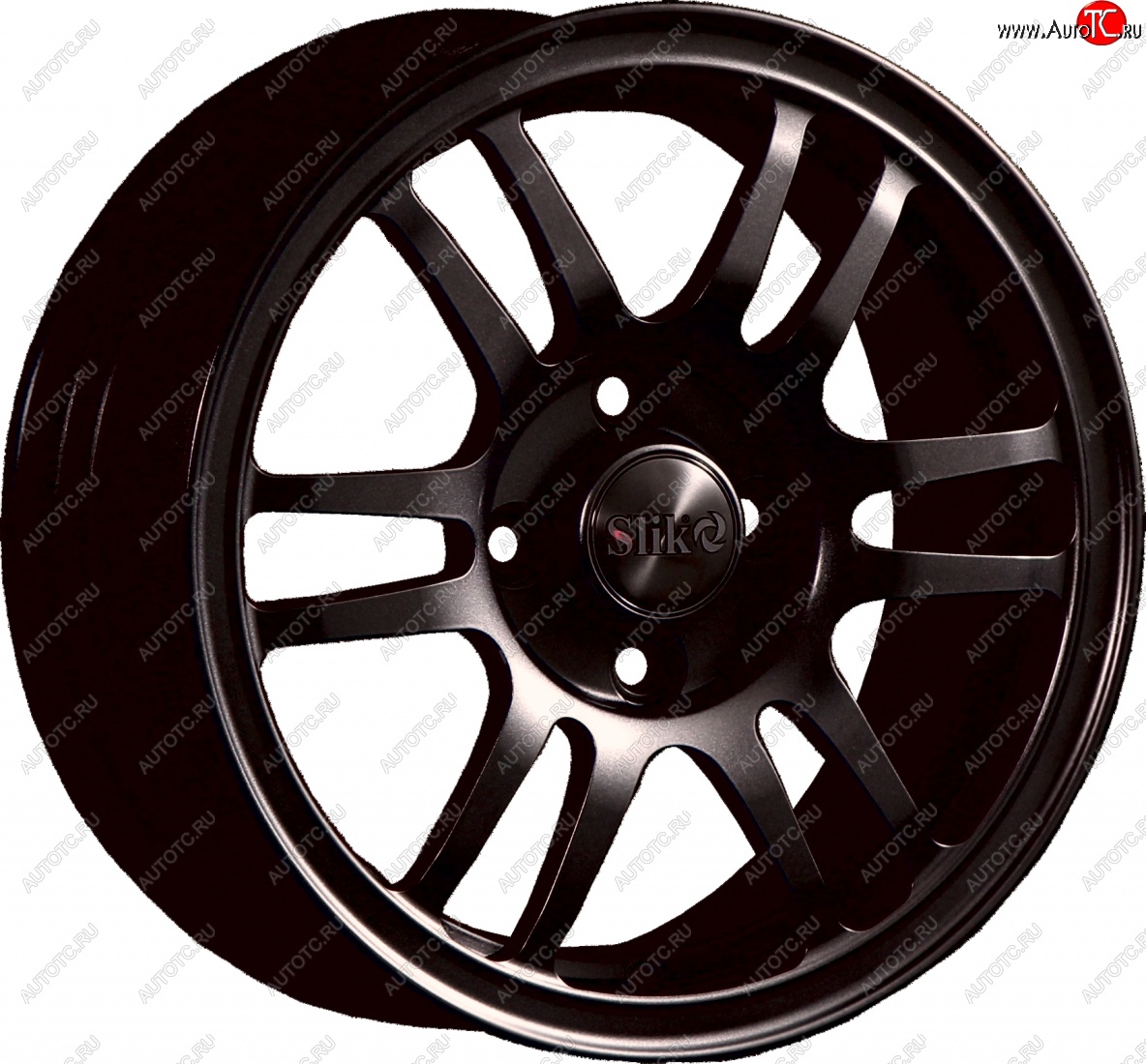 12 799 р. Кованый диск Slik Classic L1712 6.0x14   (Черный матовый (MB))  с доставкой в г. Пермь