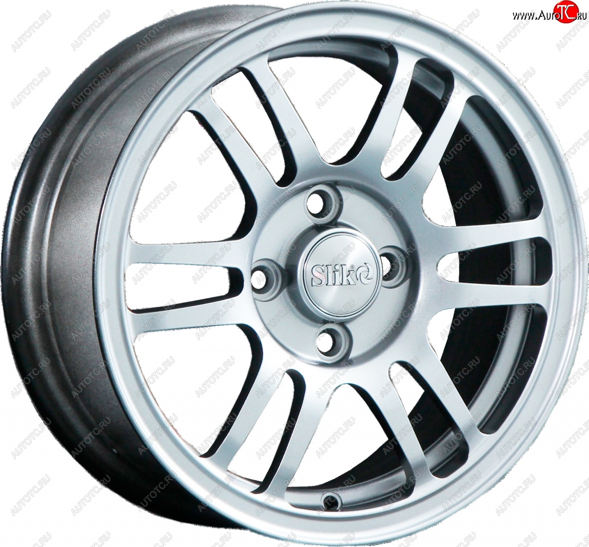 12 799 р. Кованый диск Slik Classic L1712 6.0x14   (Ярко блестящее серебро (HPB))  с доставкой в г. Пермь