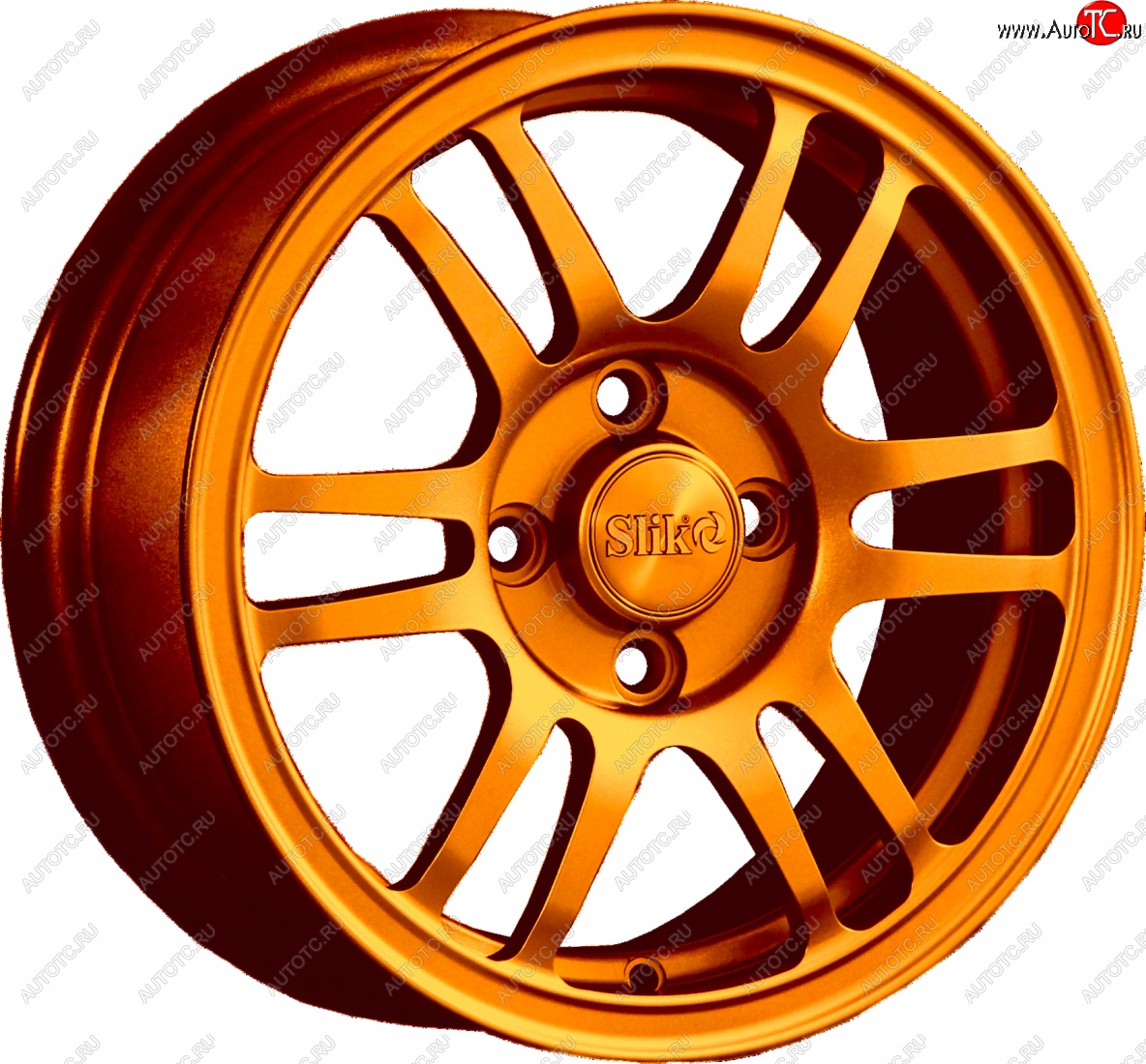 12 799 р. Кованый диск Slik Classic L1712 6.0x14   (Candy медно-оранжевый глянцевый)  с доставкой в г. Пермь