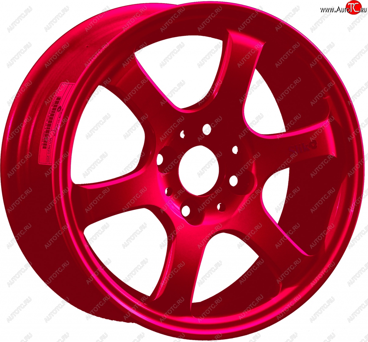 13 499 р. Кованый диск Slik Classic Sport L-1726S 6.0x14   (Candy рубиновый (Candy RUBIN))  с доставкой в г. Пермь