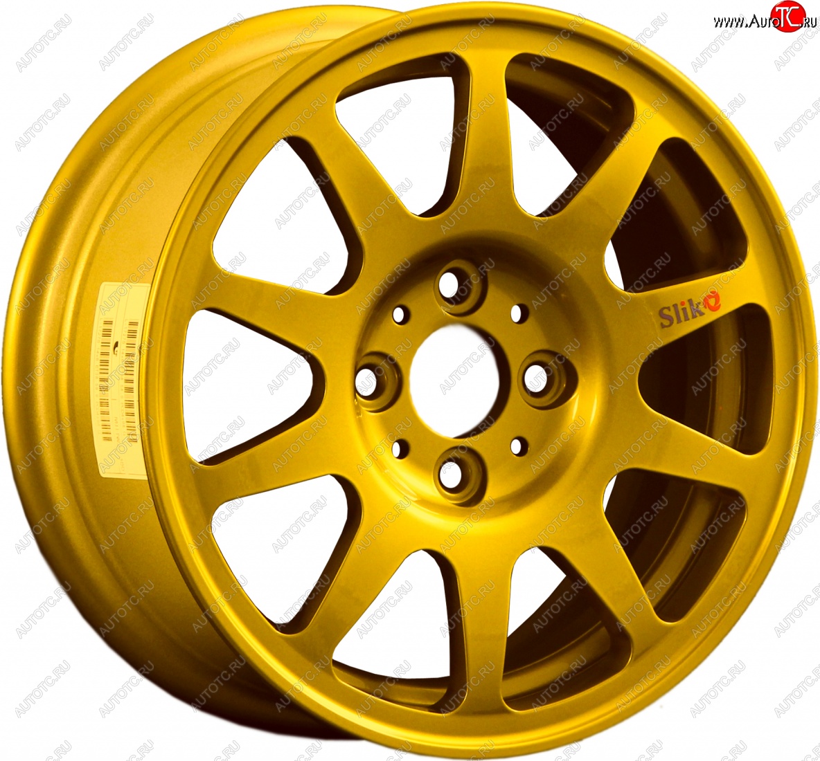13 499 р. Кованый диск Slik Classic Sport L-1727S 6.0x14   (Ярко желтый RAL1021 (YELLOW))  с доставкой в г. Пермь