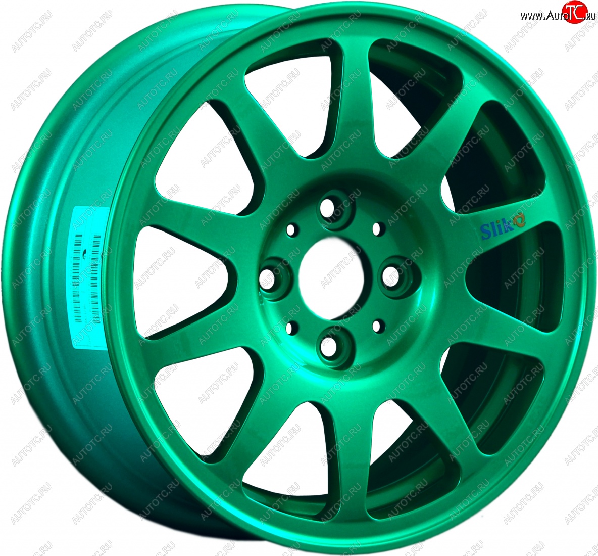 13 499 р. Кованый диск Slik Classic Sport L-1727S 6.0x14   (Candy изумрудно-зеленый (Candy Green))  с доставкой в г. Пермь