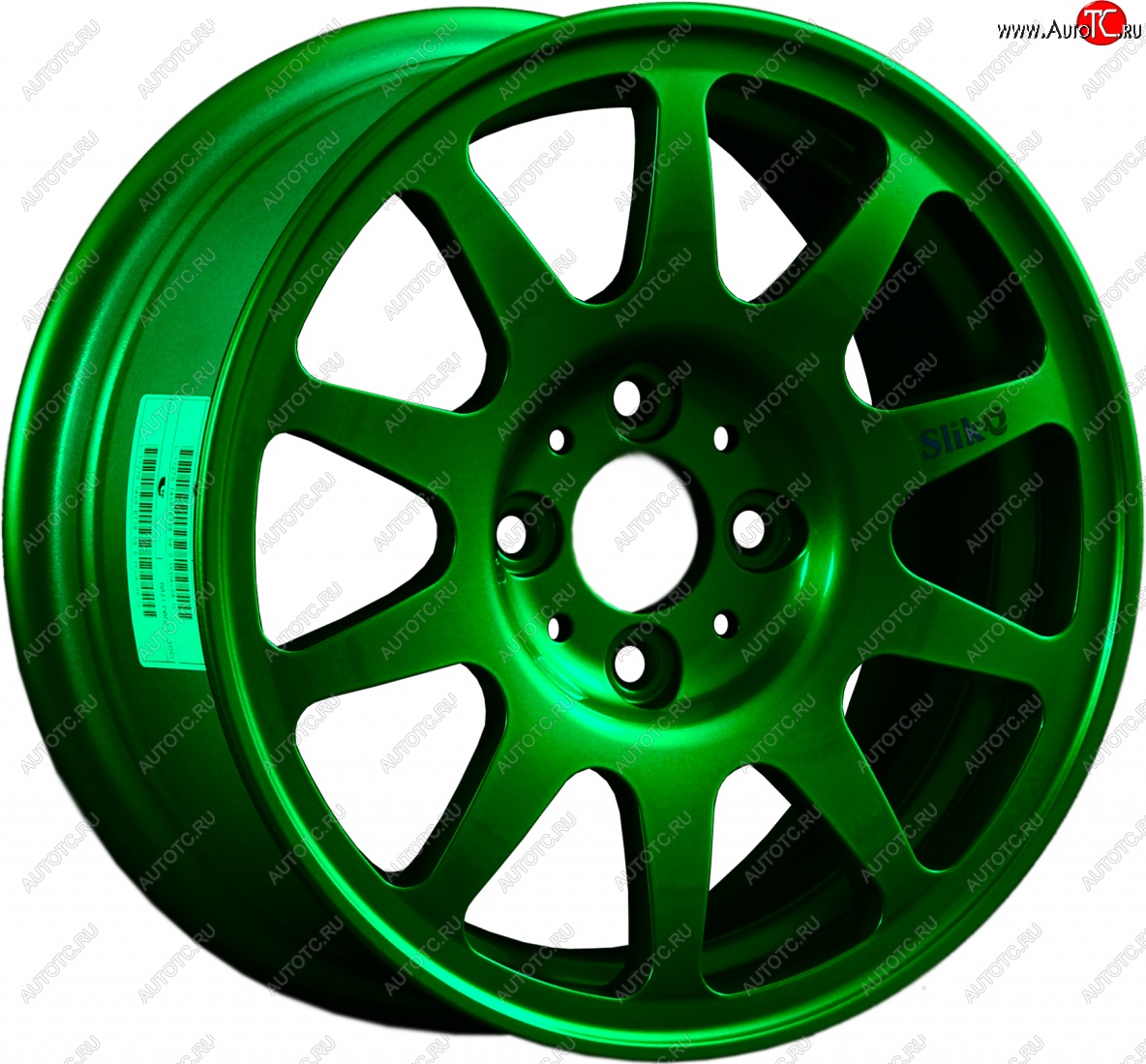 13 499 р. Кованый диск Slik Classic Sport L-1727S 6.0x14   (Зеленый (GREEEN))  с доставкой в г. Пермь
