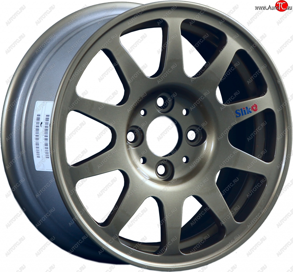 13 499 р. Кованый диск Slik Classic Sport L-1727S 6.0x14   (Темный хром (DC))  с доставкой в г. Пермь