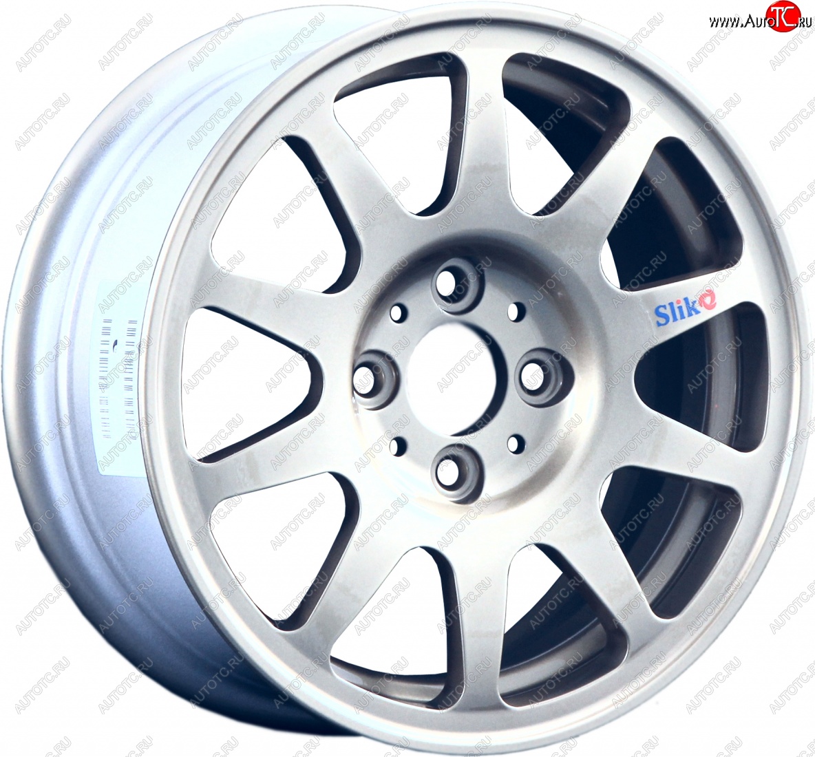 12 199 р. Кованый диск Slik Classic Sport L-1727S 6.0x14   (Ярко блестящее серебро (HPB))  с доставкой в г. Пермь