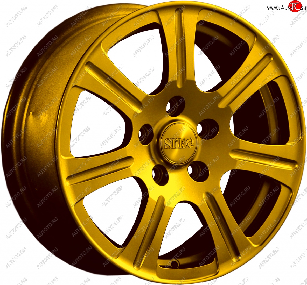 11 899 р. Кованый диск Slik Classic L-1815 6.5x15   (Ярко желтый RAL1021 (YELLOW))  с доставкой в г. Пермь
