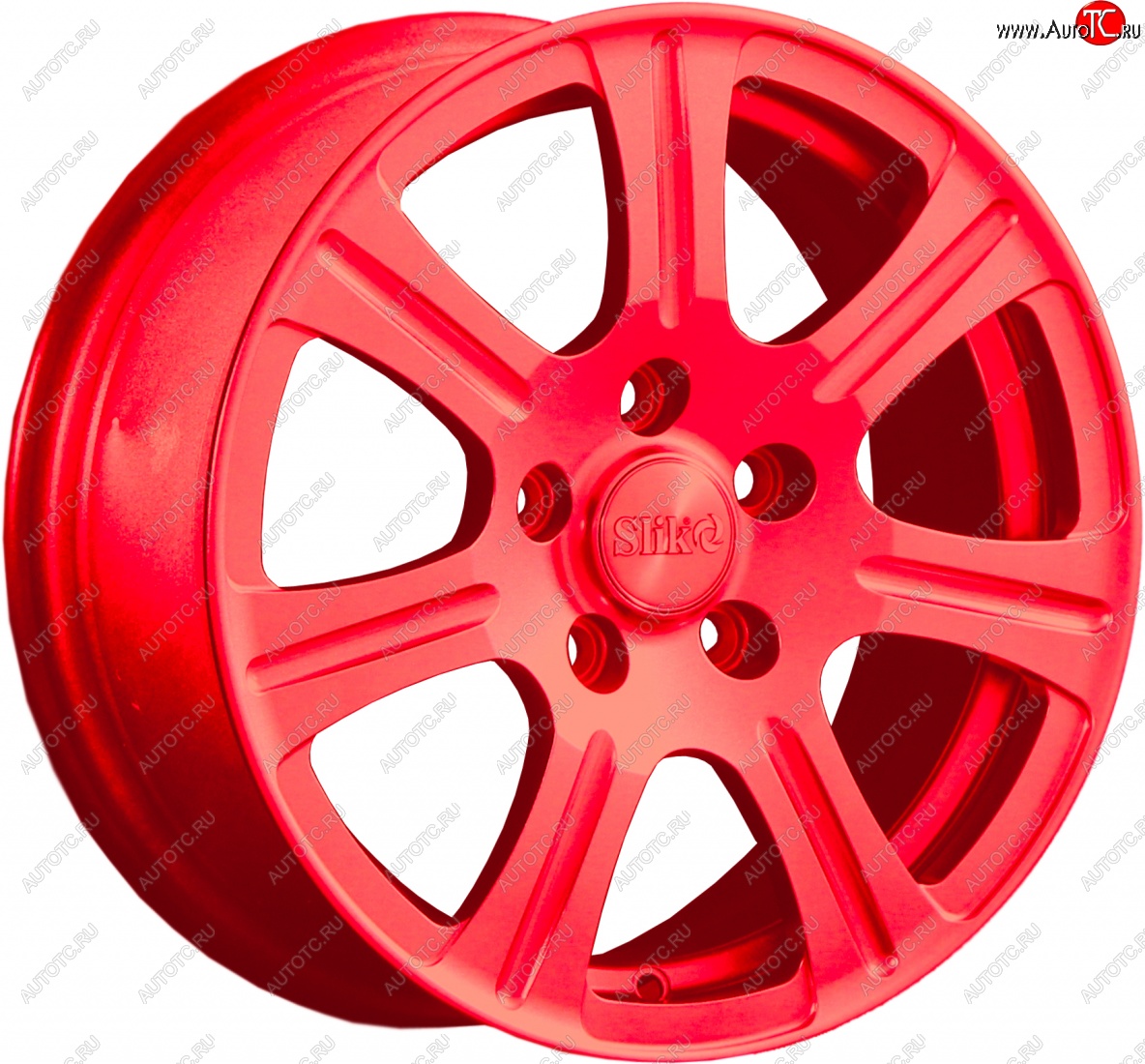 11 899 р. Кованый диск Slik Classic L-1815 6.5x15   (RAL 3026 ярко алый (3026))  с доставкой в г. Пермь