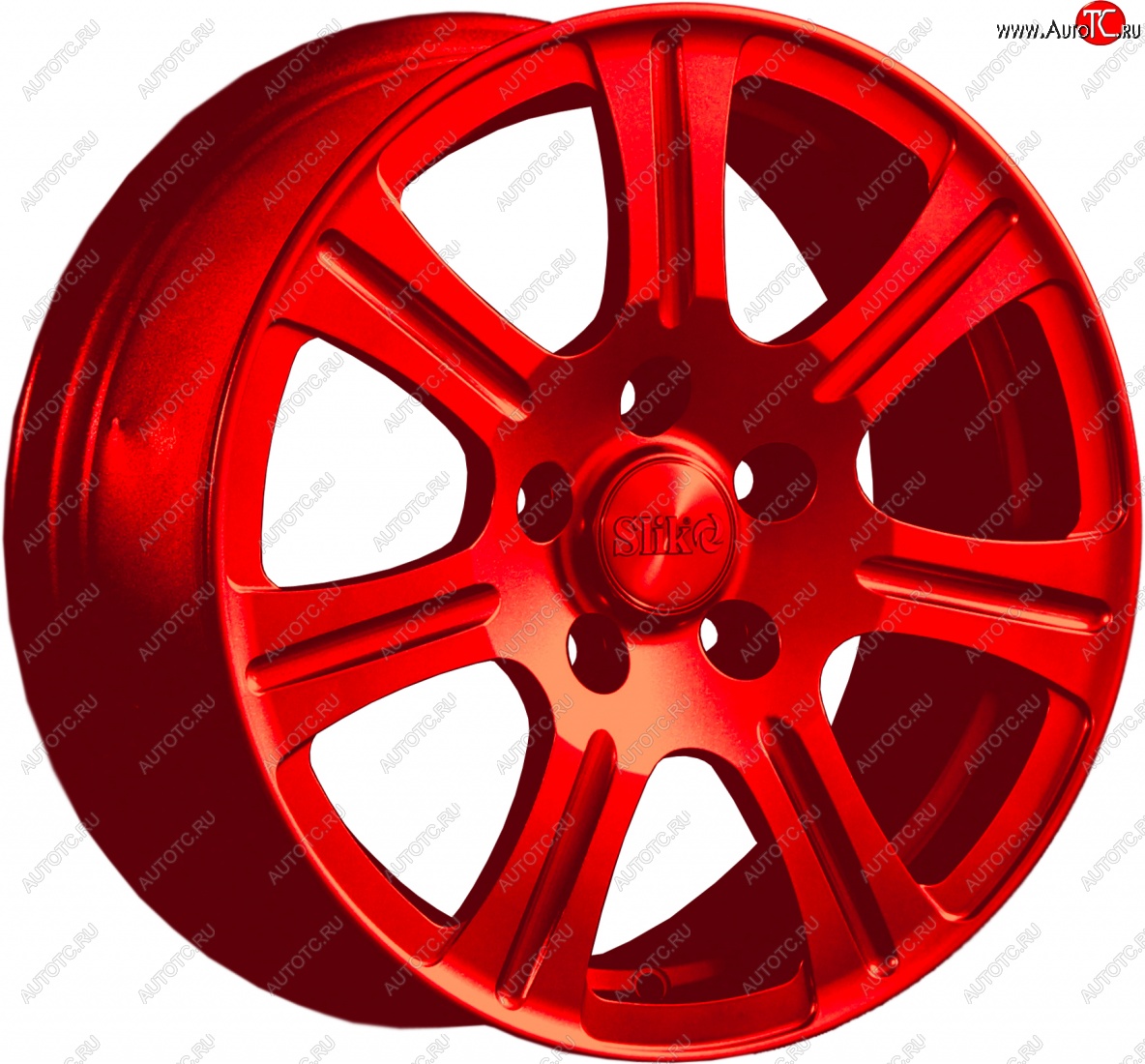 11 899 р. Кованый диск Slik Classic L-1815 6.5x15   (Красный (RED))  с доставкой в г. Пермь
