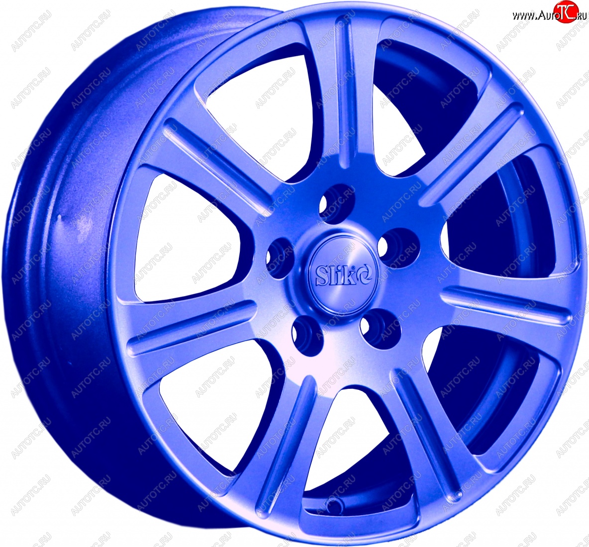 11 899 р. Кованый диск Slik Classic L-1815 6.5x15   (Синий (BLUE))  с доставкой в г. Пермь