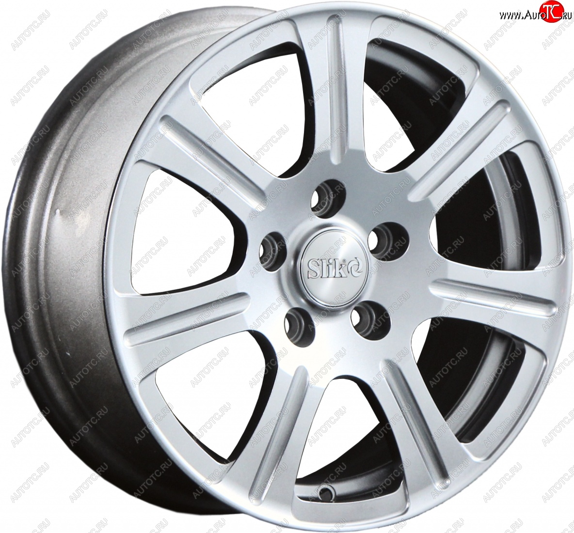 11 899 р. Кованый диск Slik Classic L-1815 6.5x15   (Ярко блестящее серебро (HPB))  с доставкой в г. Пермь