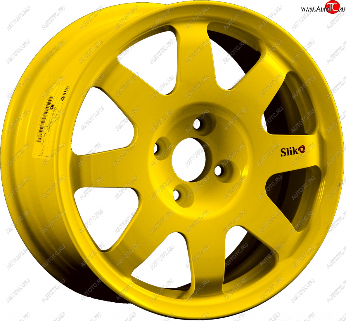 7 460 р. Кованый диск Slik Classic Sport L-181S 5.5x15   (Candy ярко-желтый (Candy YELLOW))  с доставкой в г. Пермь