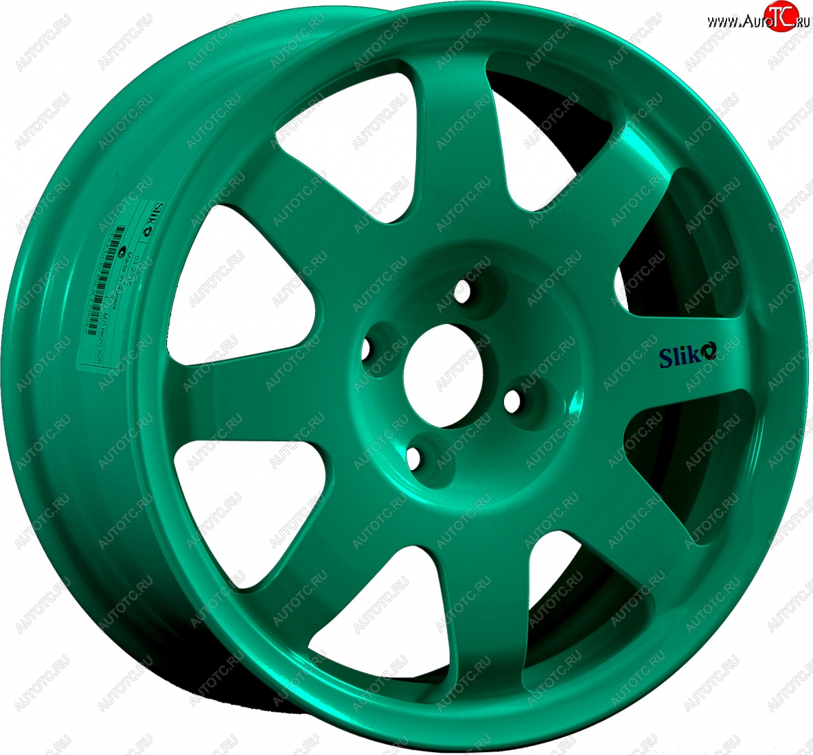 7 460 р. Кованый диск Slik Classic Sport L-181S 5.5x15   (Candy изумрудно-зеленый (Candy Green))  с доставкой в г. Пермь
