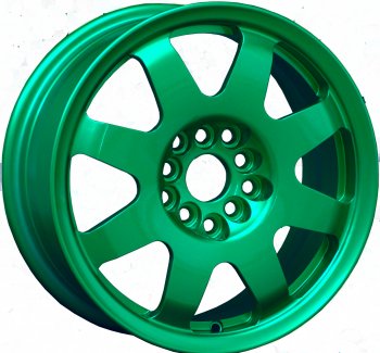 7 460 р. Кованый диск Slik Classic Sport L-181S 5.5x15   (Candy изумрудно-зеленый (Candy Green))  с доставкой в г. Пермь. Увеличить фотографию 2