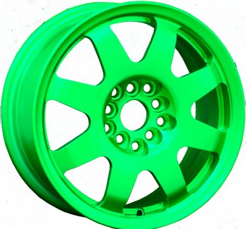 7 460 р. Кованый диск Slik Classic Sport L-181S 5.5x15   (RAL 6038 ярко-зеленый (6038))  с доставкой в г. Пермь. Увеличить фотографию 2