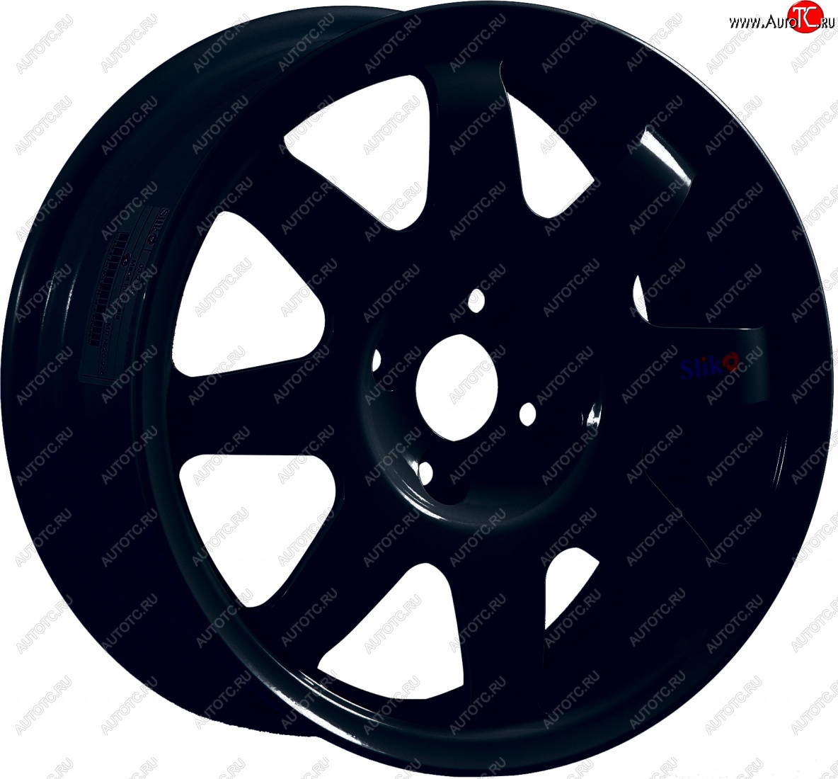 7 460 р. Кованый диск Slik Classic Sport L-181S 5.5x15   (Черный глянцевый (BK))  с доставкой в г. Пермь